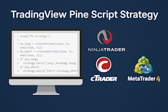 code tradingview pinescript strategy to ninjatrader, ctrader, mt4, mt5