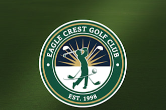design a professional golf logo for your brand or team