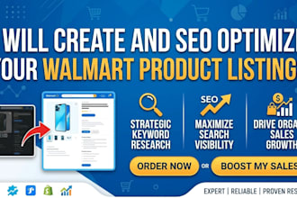 create and SEO optimize your walmart product listings