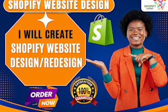 build shopify website, design or redsign shopify website, shopify store design