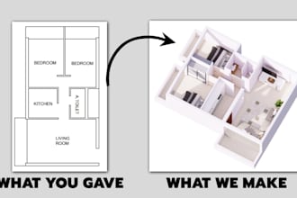 create 3d floor plans