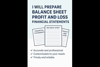 prepare CPA or audit ready financial statements with full set of notes