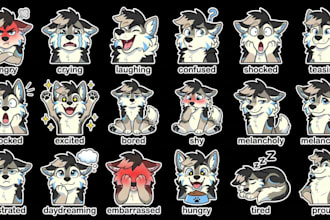 draw furry telegram stickers, nsfw furry stickers, animated discord stickers GIF