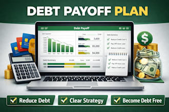 create a personalized debt payoff plan to help you become debt free
