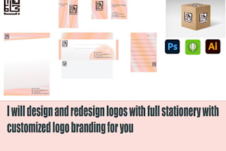 design or redesign logo with customized stationery