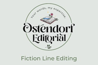 line edit your fiction manuscript