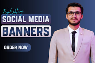 create professional facebook, linkedin, youtube cover or social media design