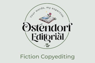 copy edit your fiction manuscript