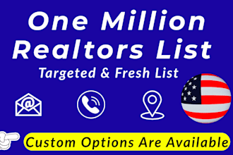 provide an updated real estate agent and realtor email list