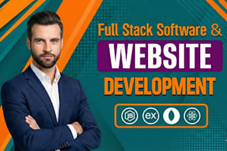 develop custom website using react, node js, express , next with database