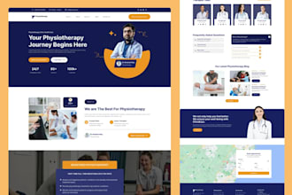 design physiotherapy website, occupation health therapy rehabilitation website