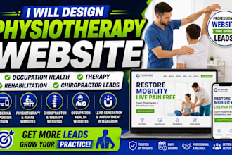physiotherapy website health physical therapy rehabilitation chiropractor leads