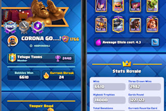 rank push clash royale and merge tactics