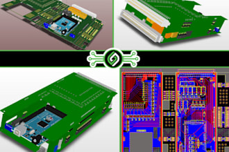 do professional end to end pcb design, embedded firmware schematic, multi layer