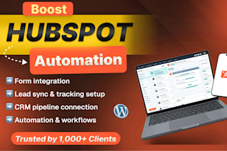 connect hubspot CRM with your wordpress, webflow or wix site