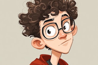 draw cute cartoon portrait