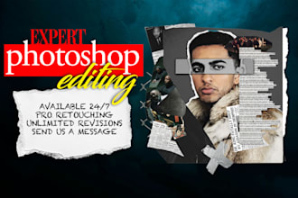 do expert photoshop, photo editing or ai image editing