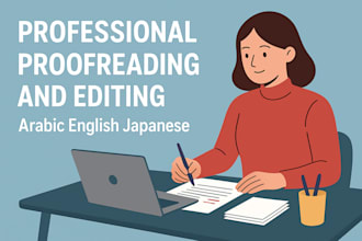 arabic english japanese proofreading