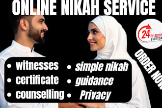 do your professional online nikah imam witness