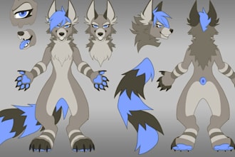 draw furry reference sheet anthro nsfw ref sheet furry character ref sheet oc