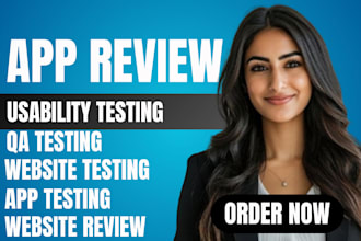 do QA testing, app testing, website testing, and ios app review