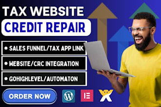 build credit repair website credit finance website and tax website repair