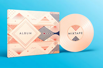 design trendy album, single mixtape cover artwork