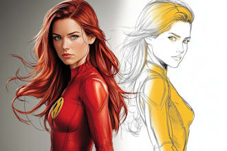 superhero character for comics