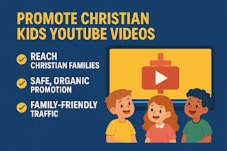 promote christian kids youtube video on parent blog family audience promotion