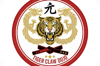 design a powerful martial arts logo for your dojo, team, or brand