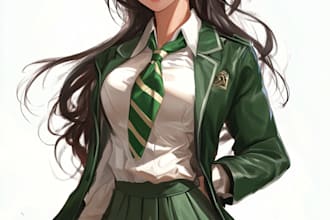 draw a anime character