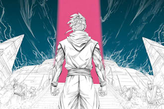 do comic book page illustration graphic novel cover art