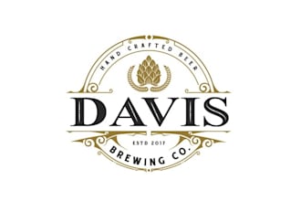 make beautiful classic high end logo for brewing company