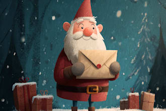 draw christmas illustrations and cards for you