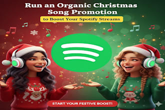 run an organic christmas song promotion to boost your spotify streams