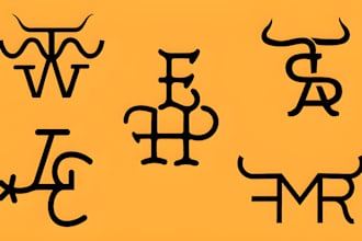do vintage western style cattle brand ranch cowboy and livestock branding logo