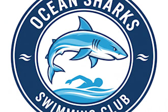 design a professional swimming logo for your team, club, or brand