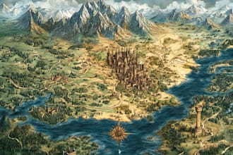 draw custom fantasy map for you