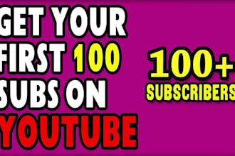promote your youtube channel to gain 100 new subscriber