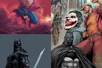 draw comic book and cover