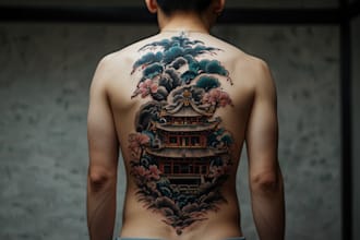 make a japanese style tattoo art