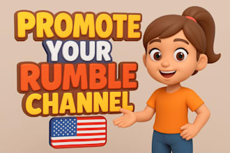 promote your rumble channel and USA video to real and active targeted audience