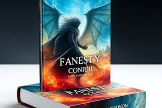 create an epic fantasy book cover