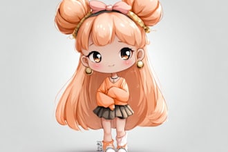 create cute anime chibi for you