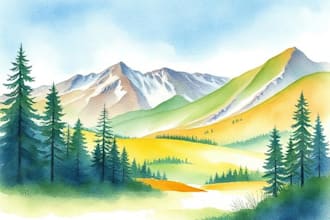 paint original watercolor landscape painting