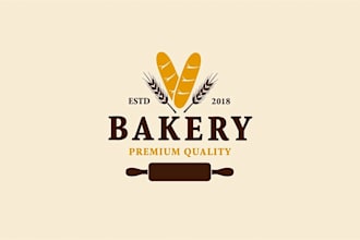 design outstanding bakery bread logo in very short time