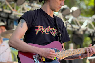 create authentic reggae guitar or bass for you