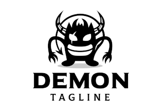 design a devil logo with bold and edgy style