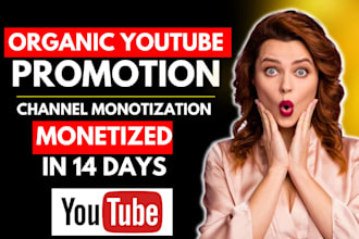 promote youtube video gain organic views subscriber monetization organic growth