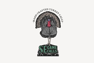 design super dynamic logo for a turkey call making business